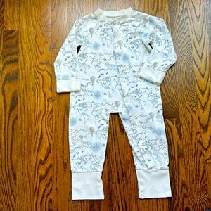 Lively Pima Cotton Map Pattern One Piece